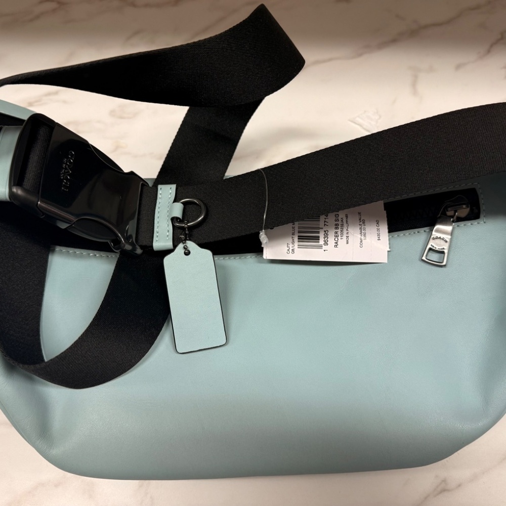 Racer Belt Bag In Colorblock Signature Canvas - Picture 5 of 6